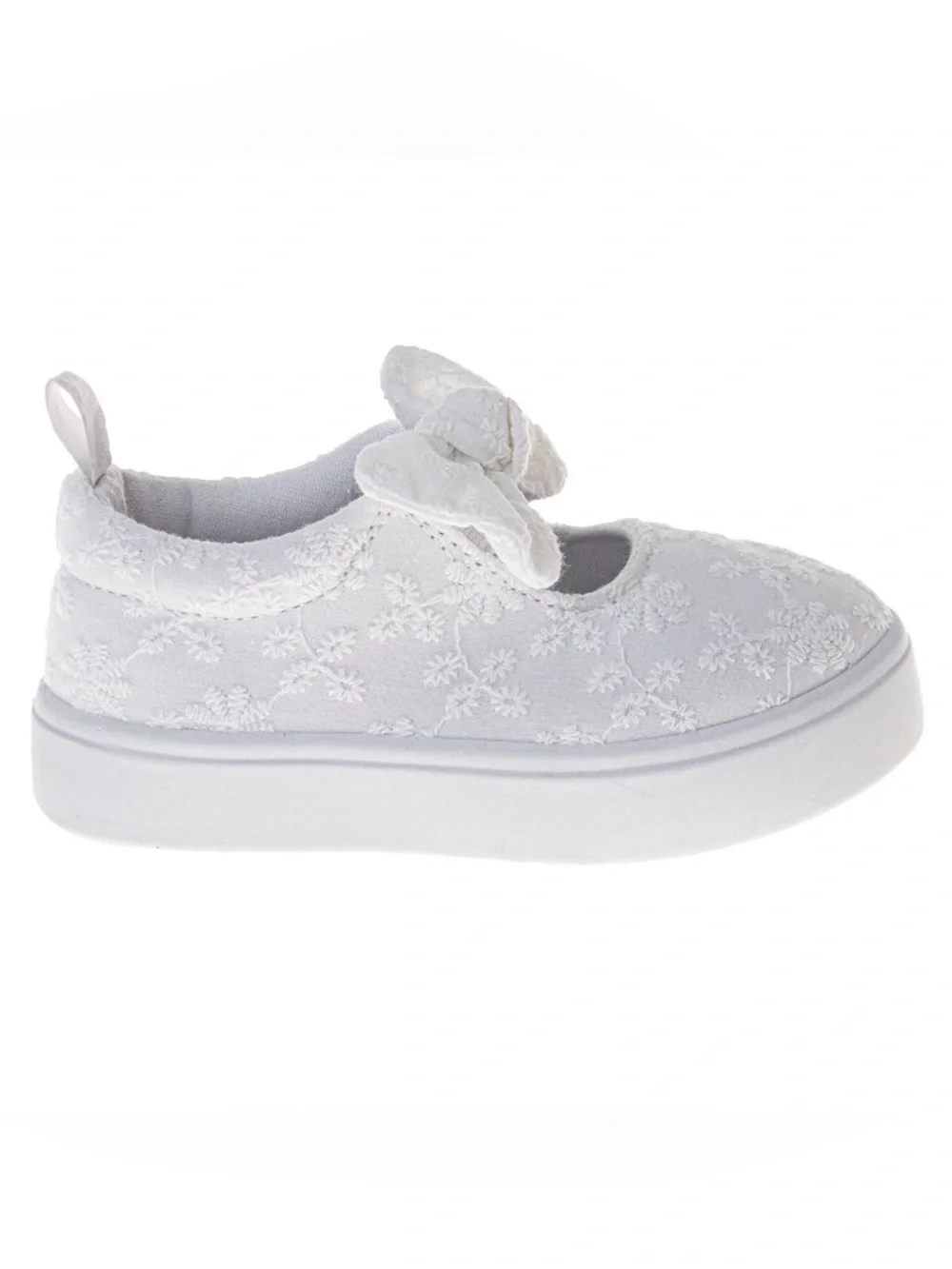 Laura Ashley MJ Style Kids Slip-On Bow Accent Sneakers Size 10 - Picture 2 of 9
